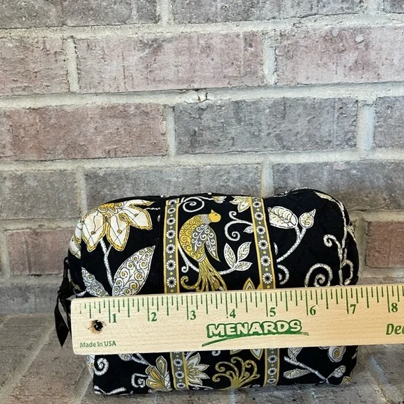 Vera Bradley Black and Gold Cosmetic Bag with Intricate Design - Picture 3 of 8